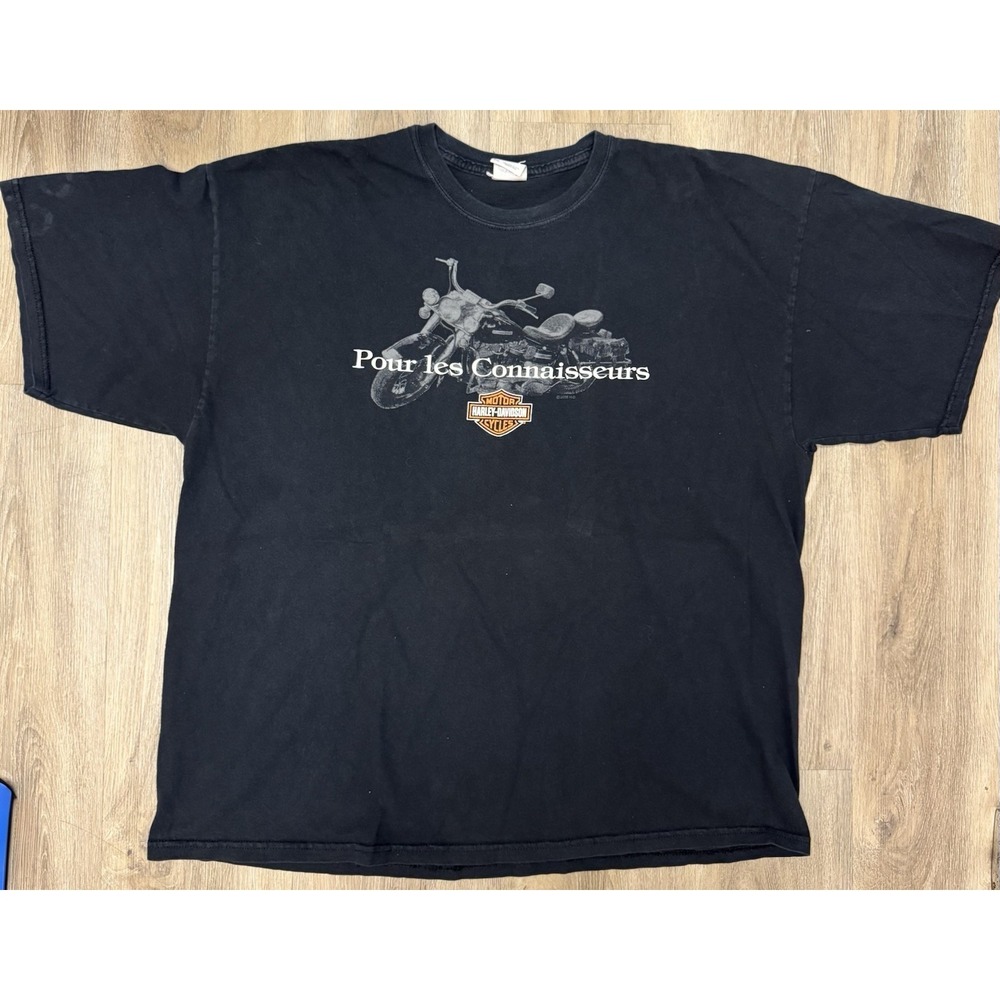 Harley Tee Laval Québec Pour les Connaisseurs Black 2XL